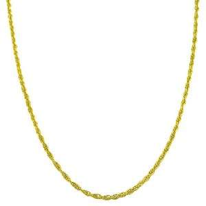  14 Karat Yellow Gold Cordina Rope Chain (18 Inch) Jewelry