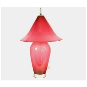  Correia Designer Art Glass, Lamp Ruby