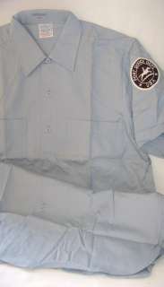 VTG USPS Uniform Shirt Pony Express Badge by Conqueror M NEW  