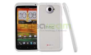 Magic Ice Cream TPU + PC Cover Case & LCD Protector For HTC One X 