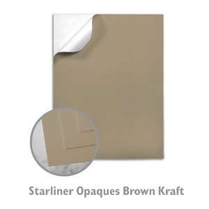  Starliner Opaques Brown Kraft Label Sheet   2000/Carton 