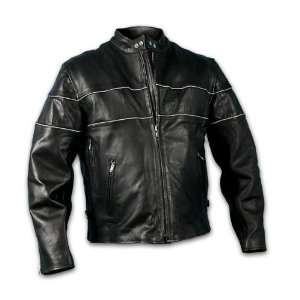  Hot Leathers Reflective Piping Jacket