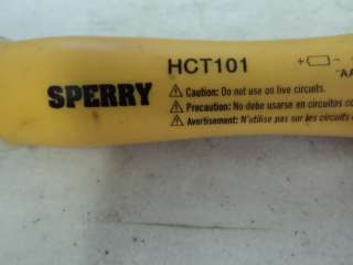 Sperry Instruments HCT101 Continuity Tester  