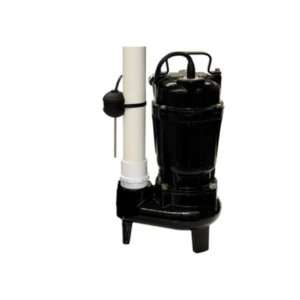    VS PHCC Pro Series 1/2 HP Sewage Ejector Pump with Vertical Switch