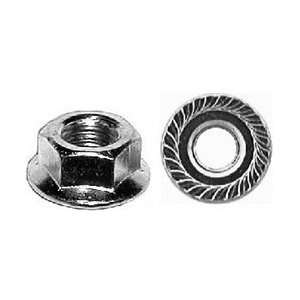    100 5/16 18 Spin Lock Nut With Serration 11/16 Flange Automotive