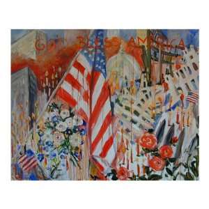  September 11 Attack Giclee Poster Print by Ingrid Dohm 