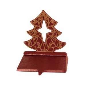  Whitehall Tree Cut Out Red/Gold Stocking Holder (02031 