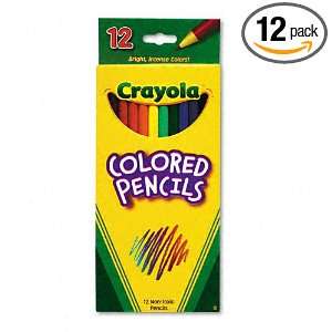 Crayola  Long Barrel Colored Woodcase Pencils, 3.3 mm, Assorted 