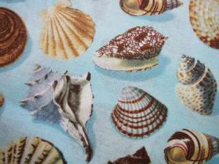 Sandy Shores Sea Shells Beach Blue Windham Fabric Yard  