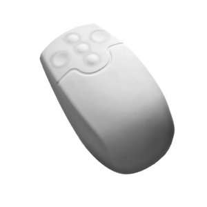  Waterproof Wireless Optical Mouse   White