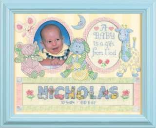 Gift from God Birth Record Counted Cross Stitch Kit NEW  