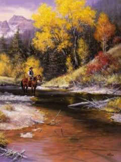 Into The High Lonesome Cowboy Jack Sorenson 12x16 Framed or 