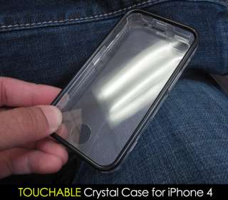 Clear Case with BUILT IN SCREEN PROTECTOR for iPhone 4  