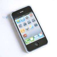 CLEAR TPU Circle gel Silicone Case Cover for iphone 4G  