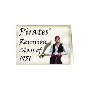  Pirates Reunion, Class of 1951 Card Health & Personal 