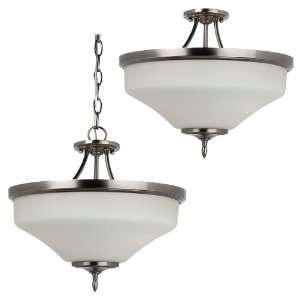  Seagull 77180 965 Montreal Ceiling Fixture Antique Brushed 