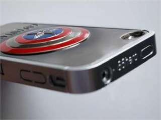 Captain America Metal Skin Hard Case Cover for iPhone 4/4G/4S + Screen 