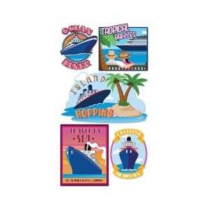   Metallic Dimensional Stickers   Cruise Travel Arts, Crafts & Sewing