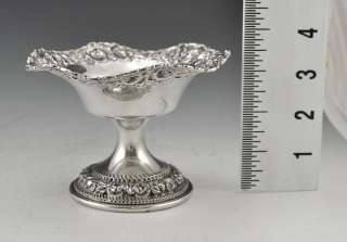 Lovely Sterling Pedestal Baltimore Rose Dish Schofield  