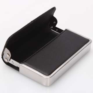 Mens Business Credit Card Holder Case Stainless Steel +Artificial 