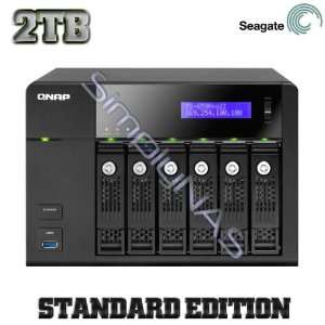  QNAP TS 669 PRO 4TB (2 x 2000GB) 6 Bay NAS Integrated with Seagate 
