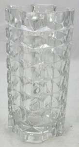 VTG Scaled Diamond France Large Heavy Glass Center Vase  