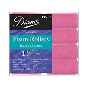  Diane Foam Rollers, Pink, 1 1/4 Inches Beauty