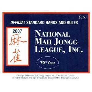    National Mah Jongg League 2010 Scorecard   Std Toys & Games
