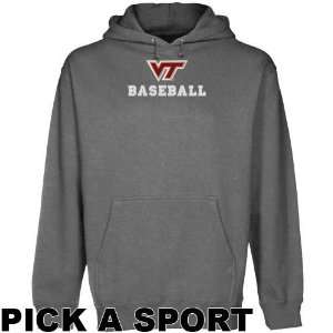  Virginia Tech Hokies Gunmetal Custom Sport Logo Applique 