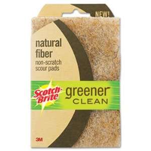 Scotch Brite 97223   Greener Clean Natural Fiber Non Scratch Scour Pad 