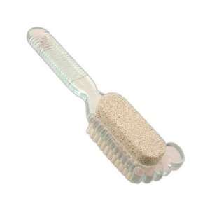 Cute foot shaped handled pumice stone with nail brush, eliminates 