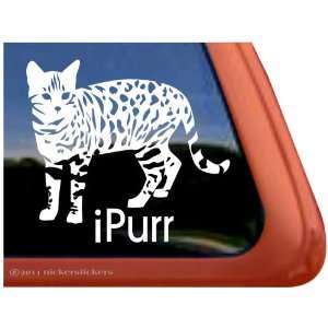  iPurr ~ Cute Kitty Cat Vinyl Window Decal Automotive