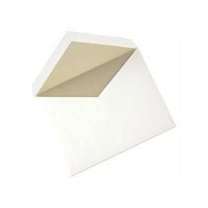  Gold Lustre Lined Pearl White Envelopes