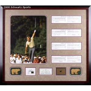   1986 Masters Framed Piece with Scorecards