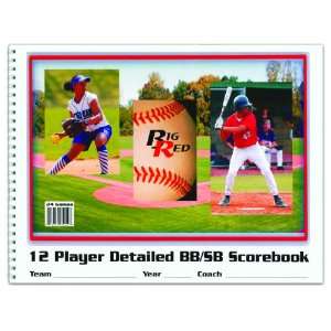  Big Red Baseball Scorebook