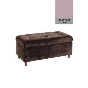  Tufted Storage Bench   18x36, Chambers Sepia
