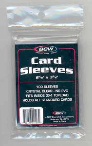 100 BCW Penny Card Plastic Sleeves Crystal Clear  