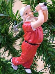 New Santa Claus Golf Clubs Driver Christmas Ornament  