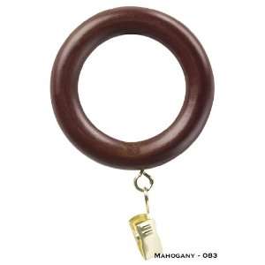 Wood Drapery Rings w/Eyelet & Removeable Clip   Kirsch Wood Trends   1 