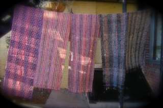 Hand Woven Cotton SCARF or Dresser Scarf Wall Hanging  