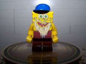 Lego Minifig CUSTOM Spongebobs Uncle Captain Blue  
