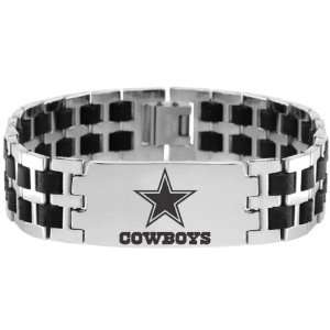   & Rubber NFL Football Dallas Cowboys Logo ID Bracelet 8 Jewelry