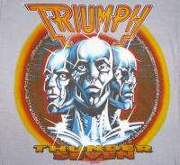 TRIUMPH Vintage CONCERT SHIRT 80s Tour T 1984 Longsleeve RUSH Thunder 