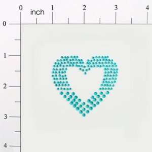  Peel N Glitz Heart Applique   Turquoise *On Sale* You 