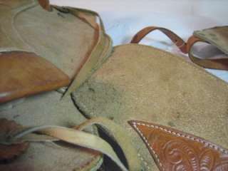 D45) Genuine Leather Hand Tooled Western Saddle  