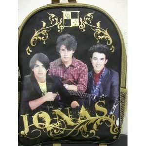  Disney the Jonas Brother Black Gold Backpack Office 