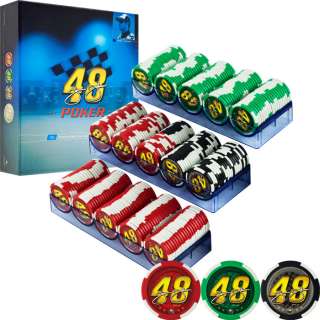 Jimmie Johnson NASCAR 300 Premium Poker Chip Set   Great Gift for 