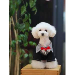 Summer Pet Puppy Doggie Clothes Gentleman Ceremonial Robe Dress Dog T 