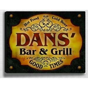  Danss Bar & Grill 14 x 11 Collectible Stretched 