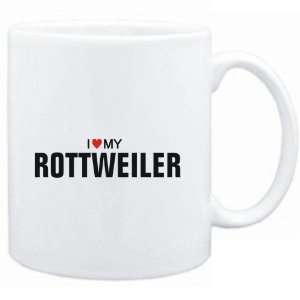  Mug White  I love my Rottweiler  Dogs